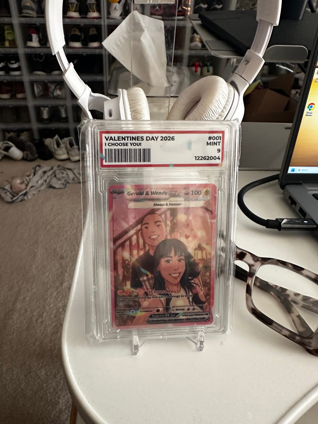 Customer photo review of Custom Pokémon Cards with Anime Picture, Personalized Poke Cards Animated Style Gifts for Him and Her - CPC-04