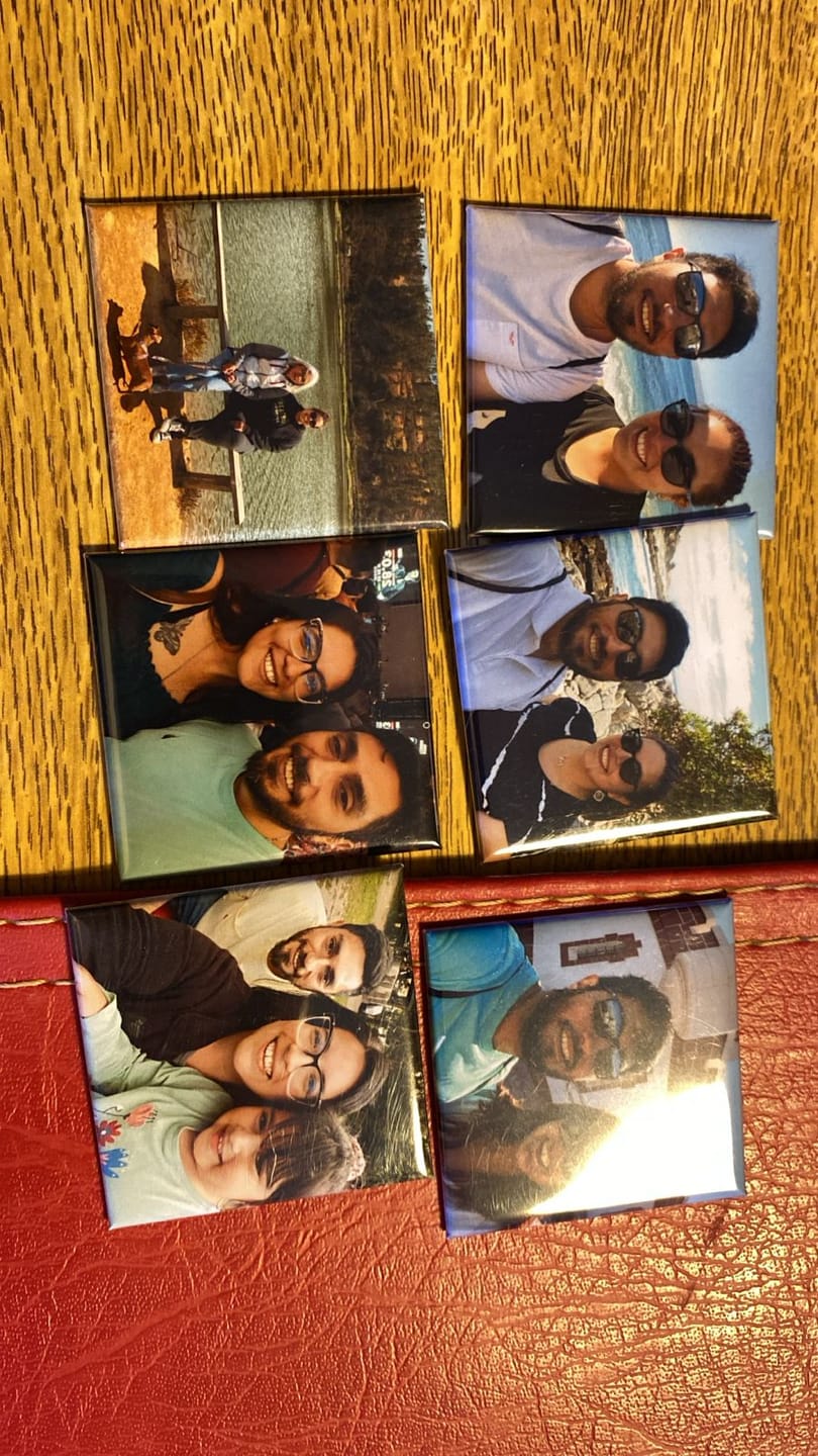 Customer photo review of Pack 9 Imanes personalizados Cuadrados