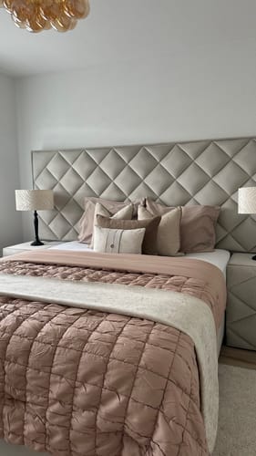 Customer photo review of Bettdecke Ohne Bezug Fluffy Cube Taupe