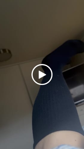 Customer video review of Støttestrømper