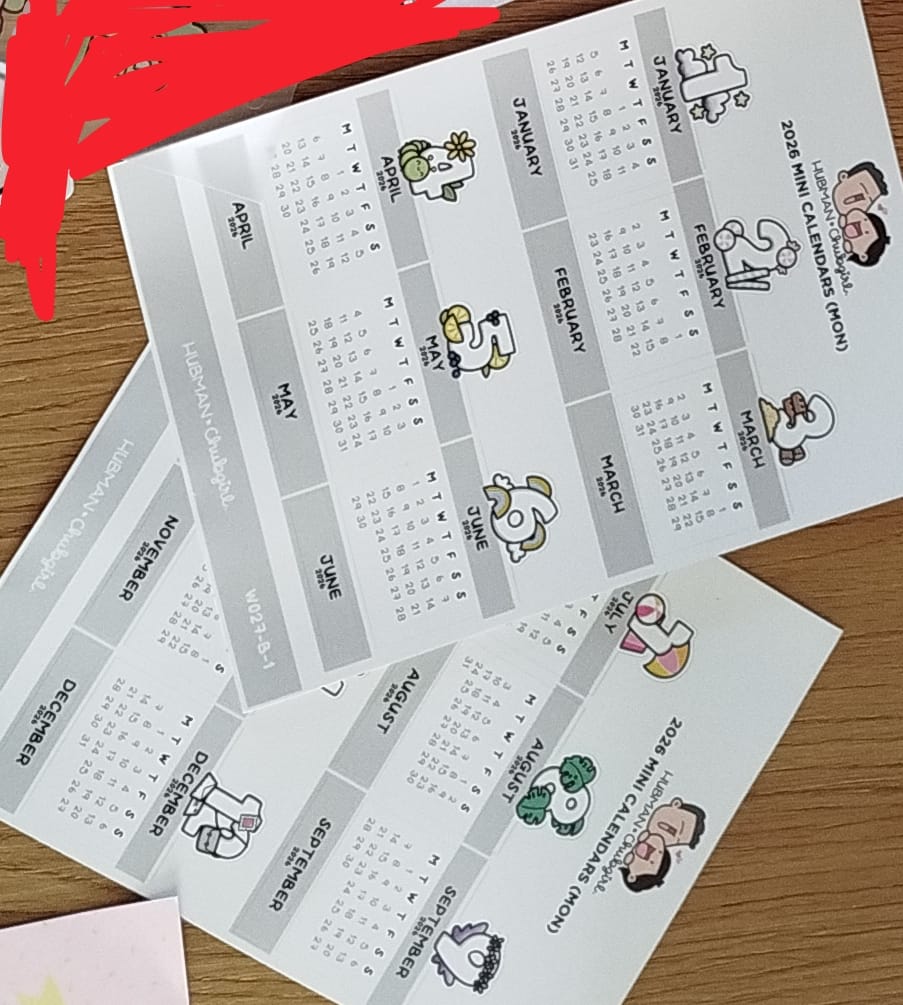 Customer photo review of 2026 Mini Themed Calendars