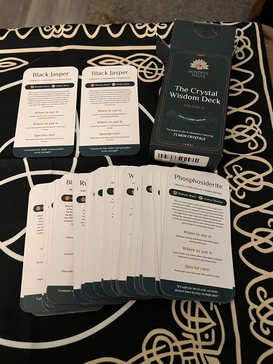 Customer photo review of The Crystal Wisdom Card Deck: Volume 2 (New Edition)