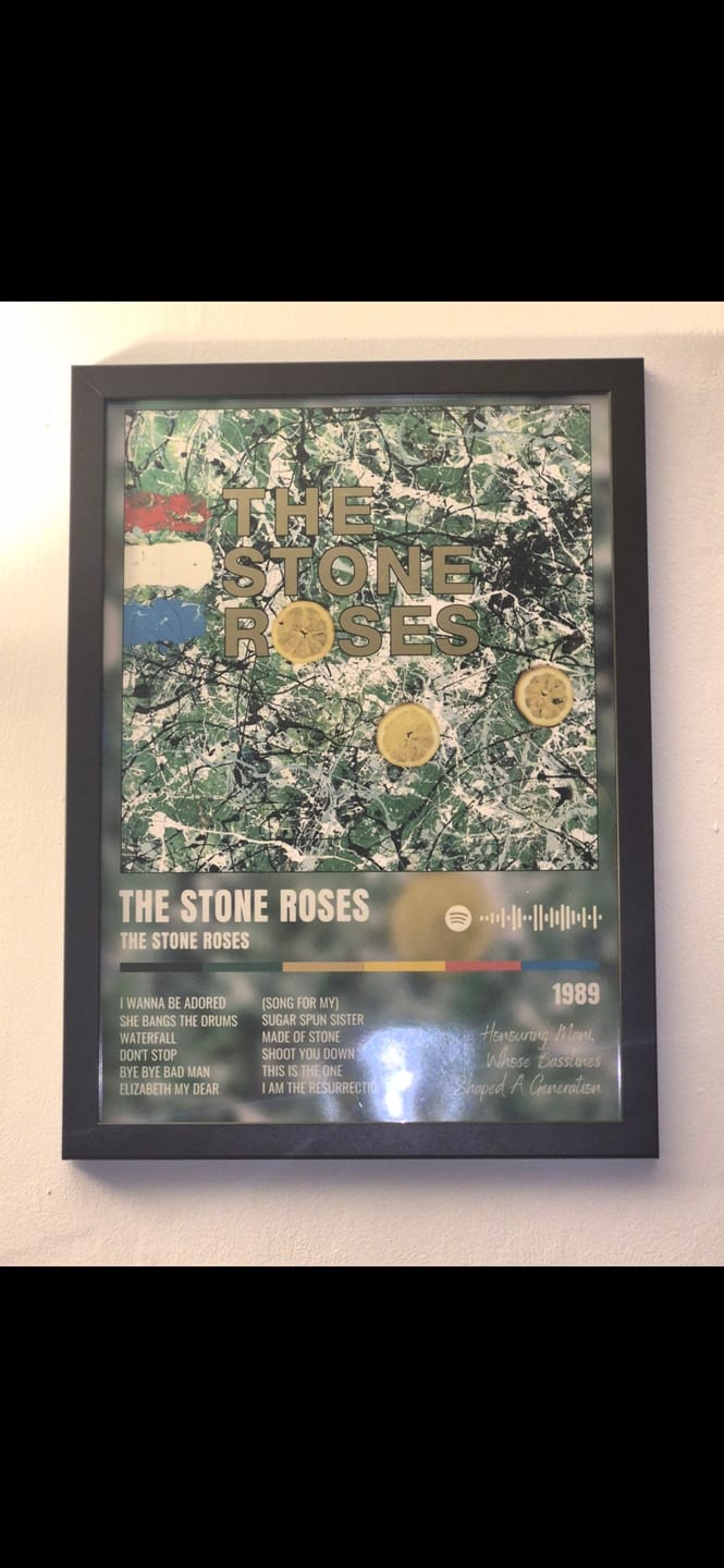 Customer photo review of The Stone Roses - Mani Tribute Poster