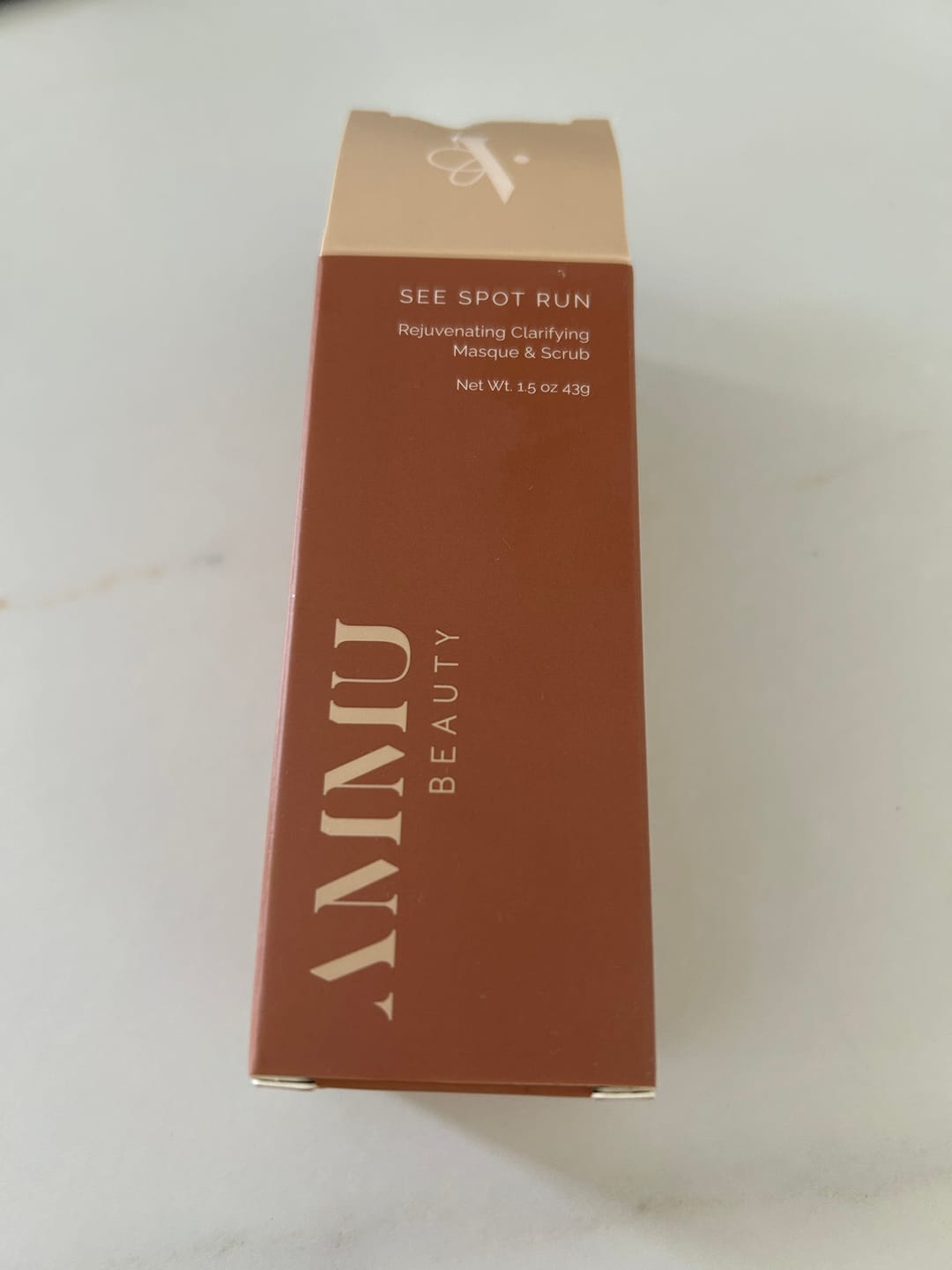 Customer photo review of See Spot Run | Face Mask