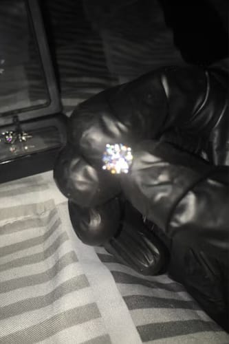 Customer photo review of GL Classic Solitaire  Moissanite Earrings