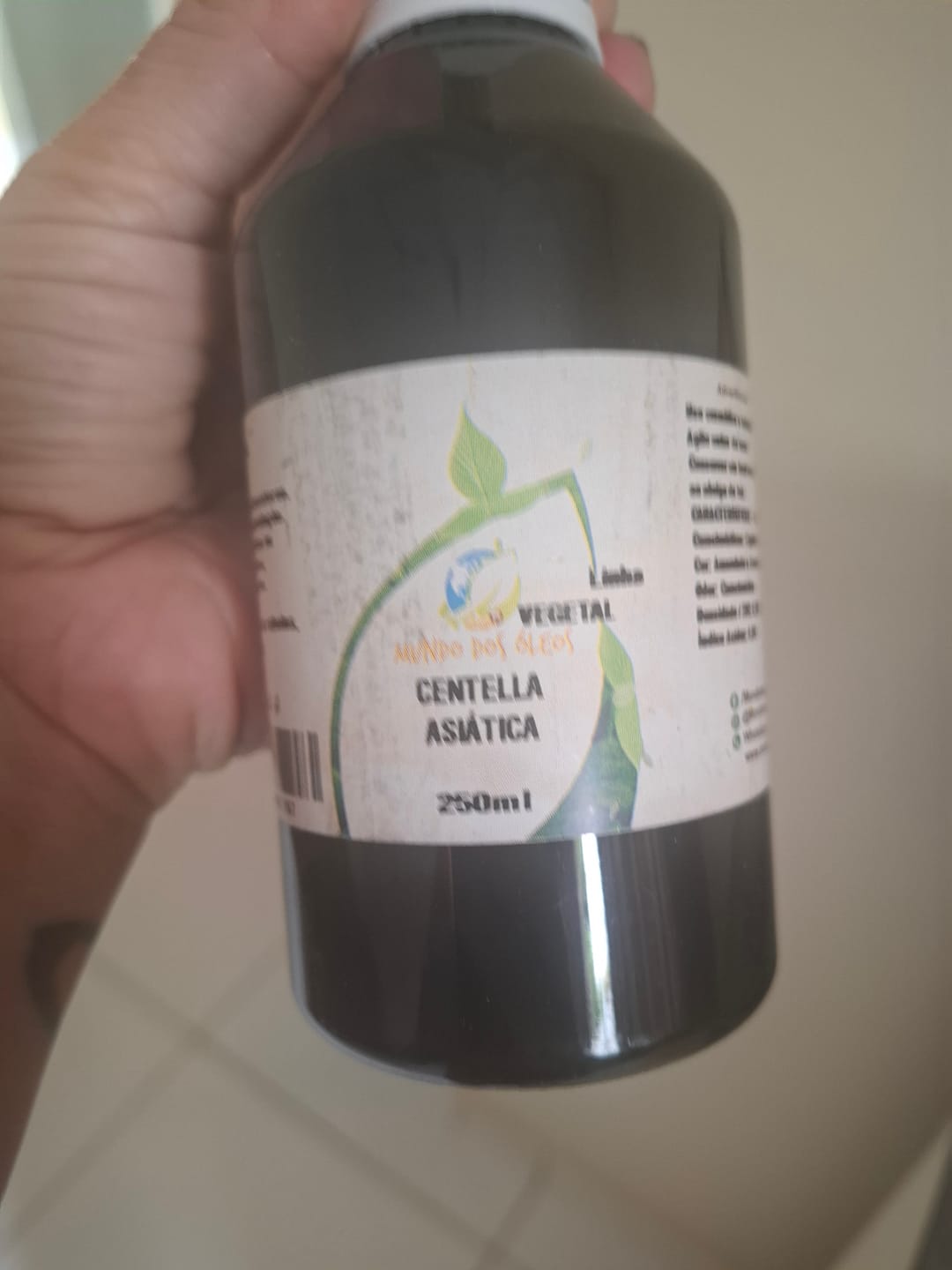 Customer photo review of Óleo de Centella Asiatica
