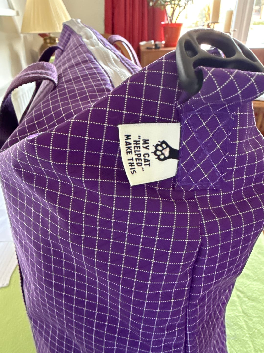 Customer photo review of My Cat "Helped" Make This | 6 Sew-in Labels