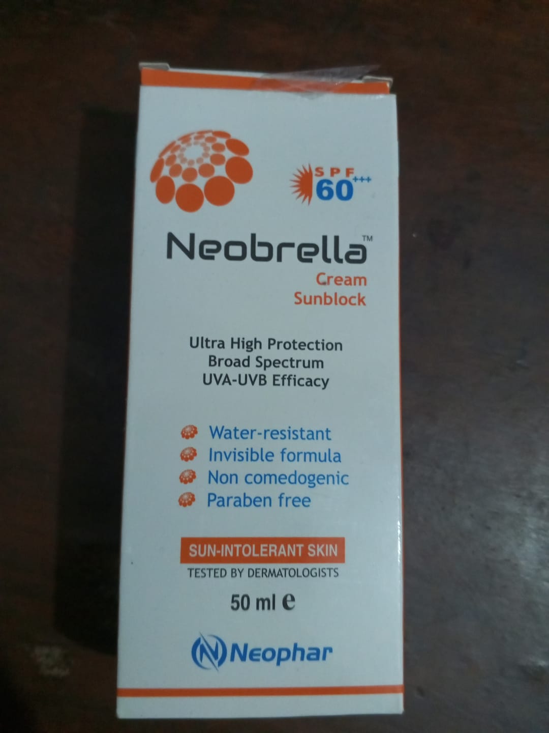 Customer photo review of Neobrella Sunblock Cream SPF60 PA+++