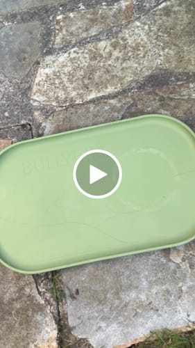 Customer video review of Dog Bowl Non-Slip Protective Mat