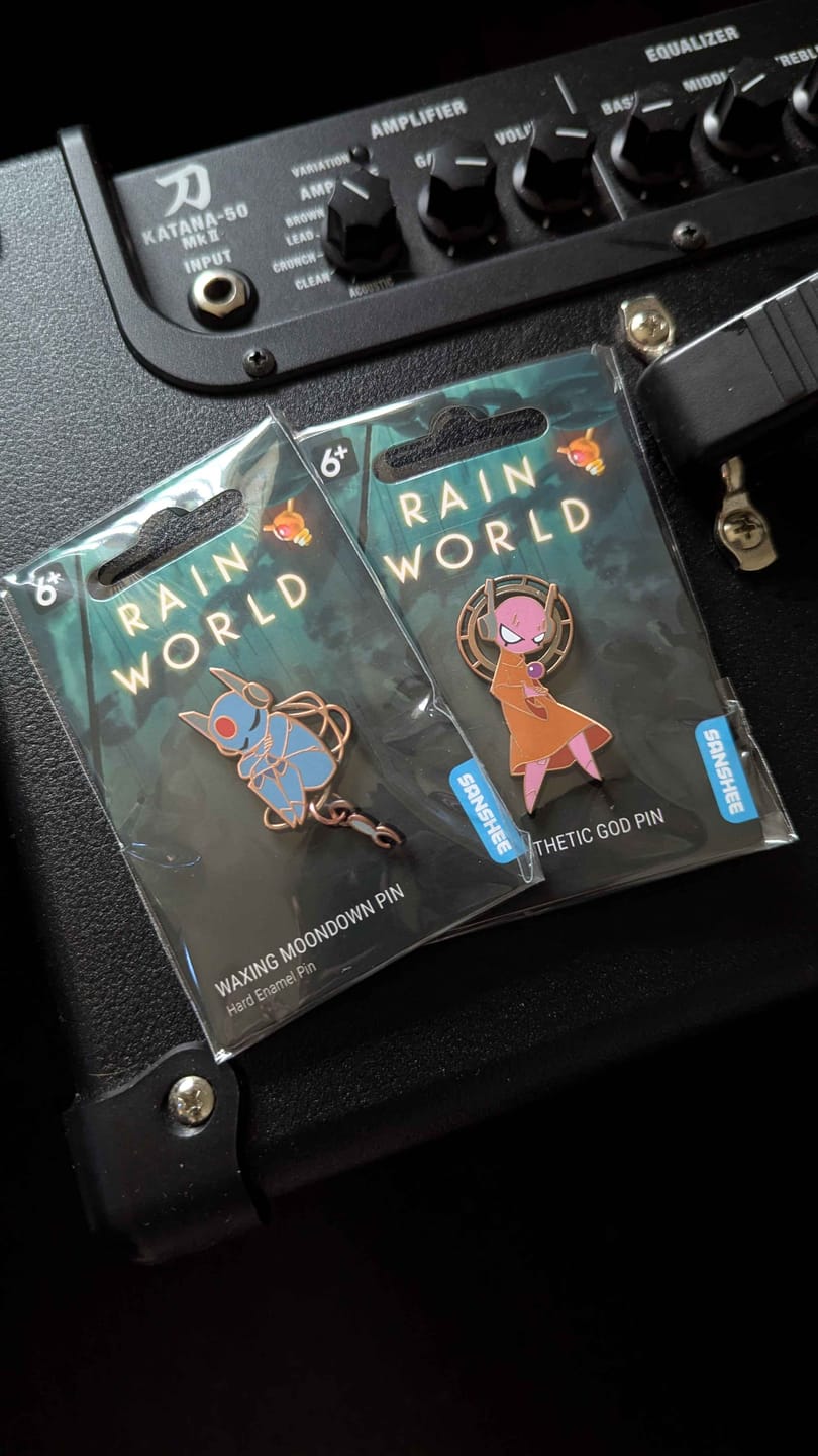 Customer photo review of Rain World - Random Synthetic God Pin
