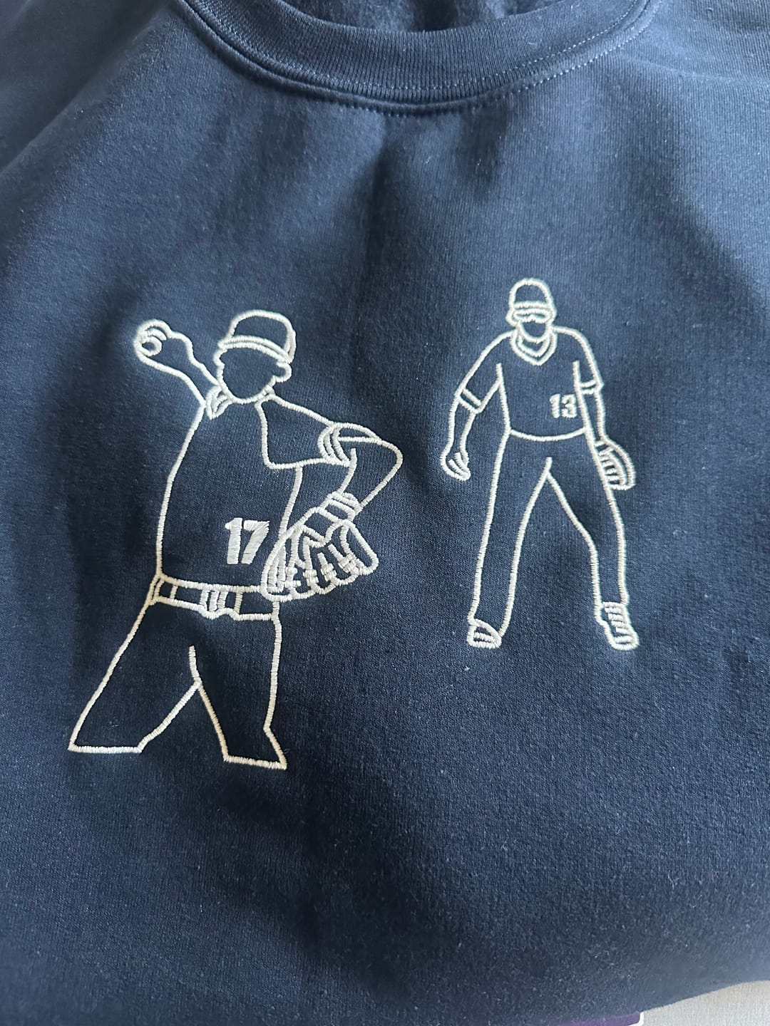 Customer photo review of Custom Sports Sweatshirt