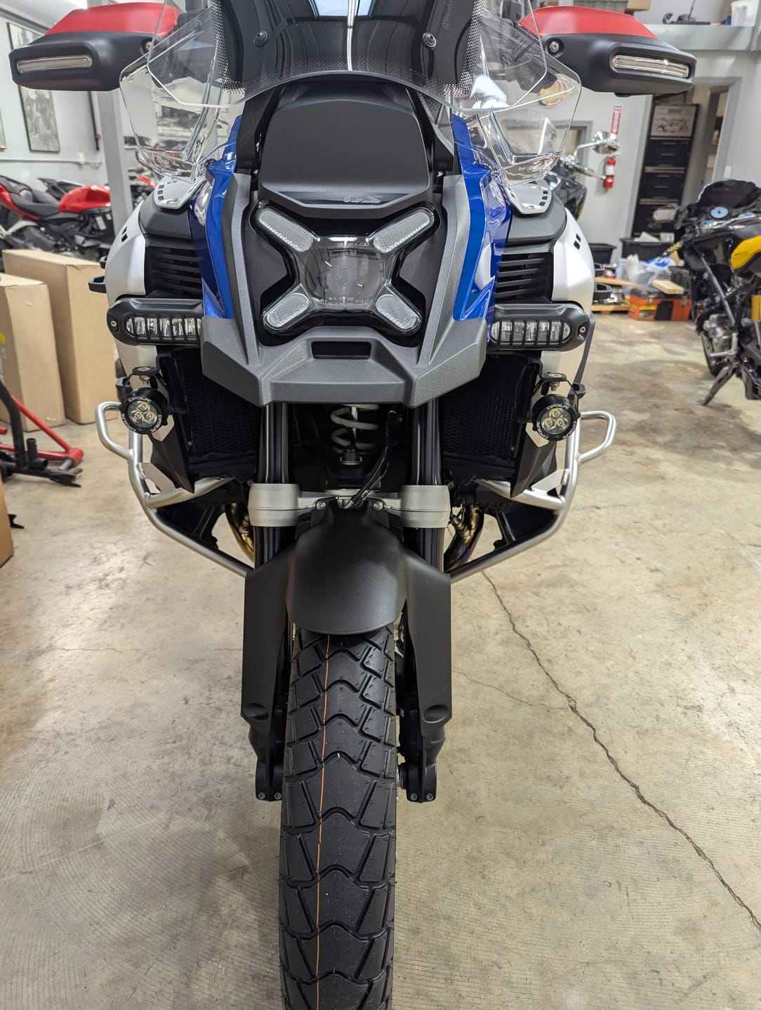 Customer photo review of Under Nose Mount for Motorcycle Lights