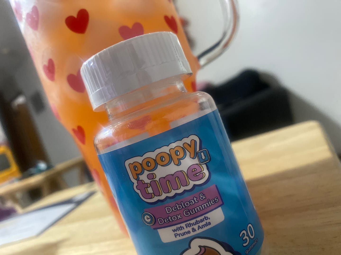 Customer photo review of Poopy Time Debloat & Detox Gummies
