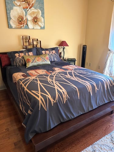 Customer photo review of Royal Duvet Cover & Pillow Sham Set