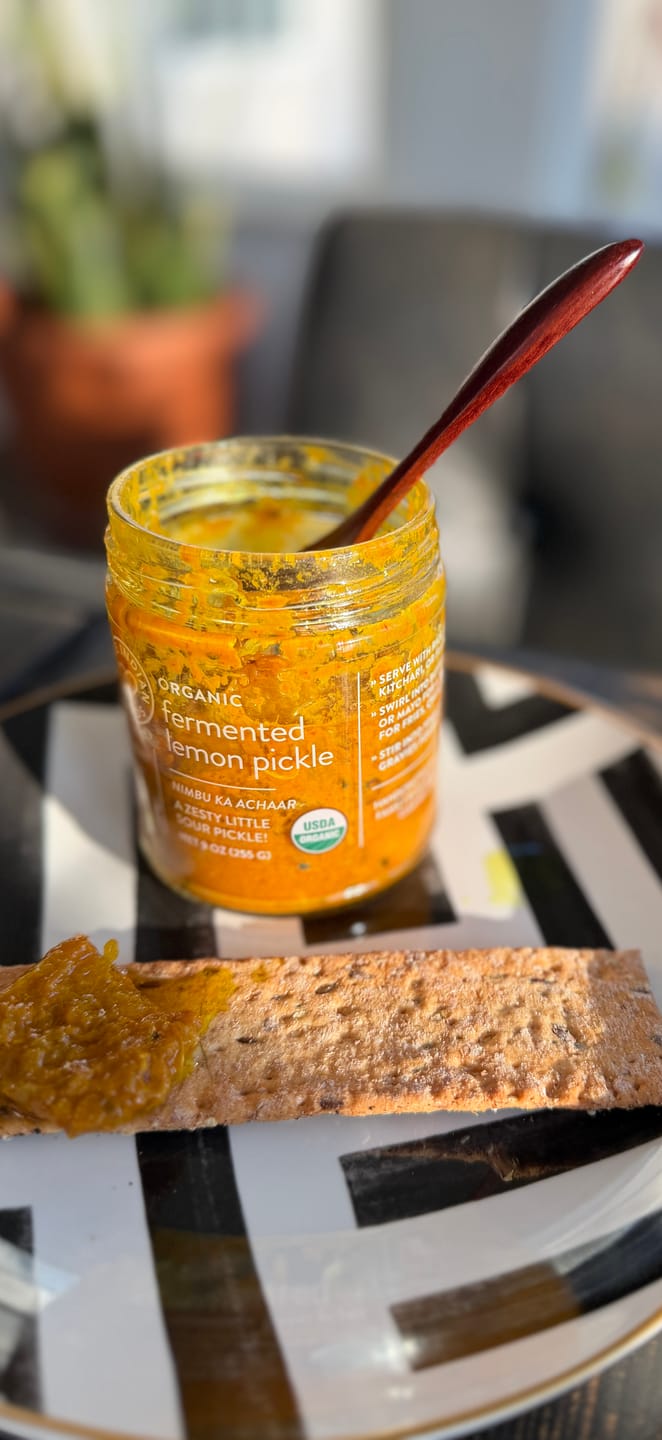 Customer photo review of Indian Raw Mango Pickle - Limited Edition Seasonal Item - 9 oz