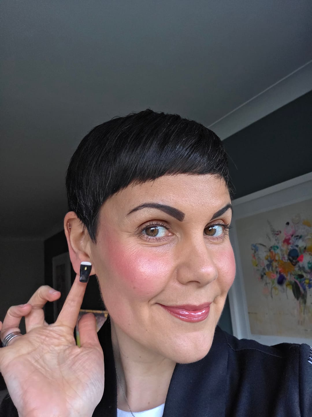 Customer photo review of Wee Guinness Pints Studs | Cast & Clay