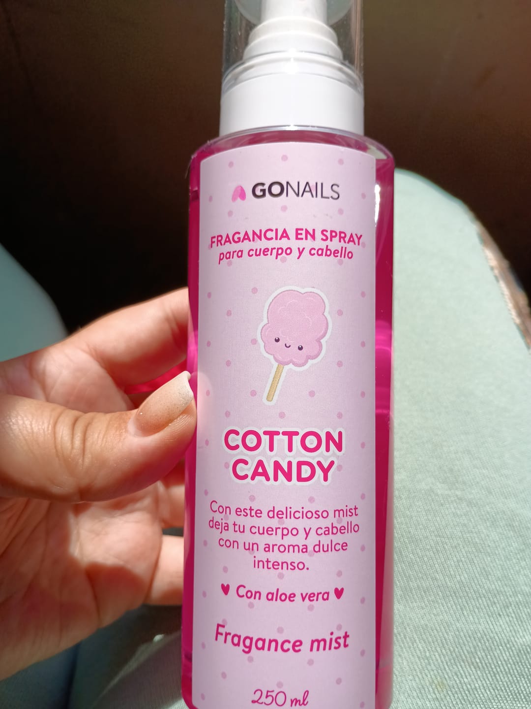 Customer photo review of Fragancia Corporal - Cotton Candy 250 ml