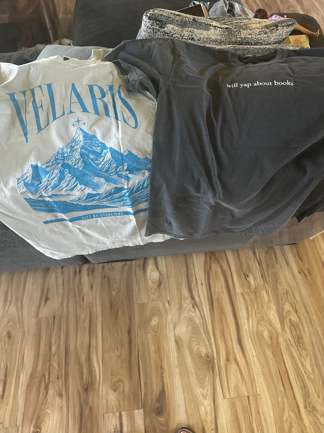 Customer photo review of Velaris Shirt | ACOTAR Merch