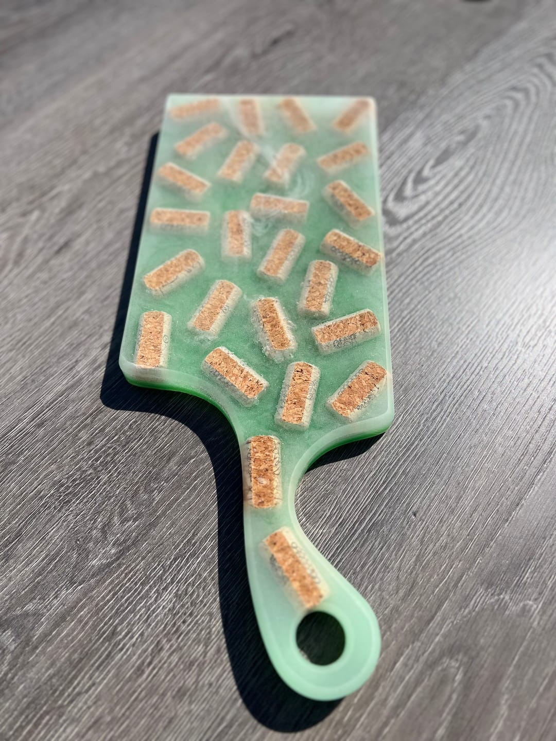 Customer photo review of 17.5x7x1" Small Free Flow Charcuterie Board Silicone Mold