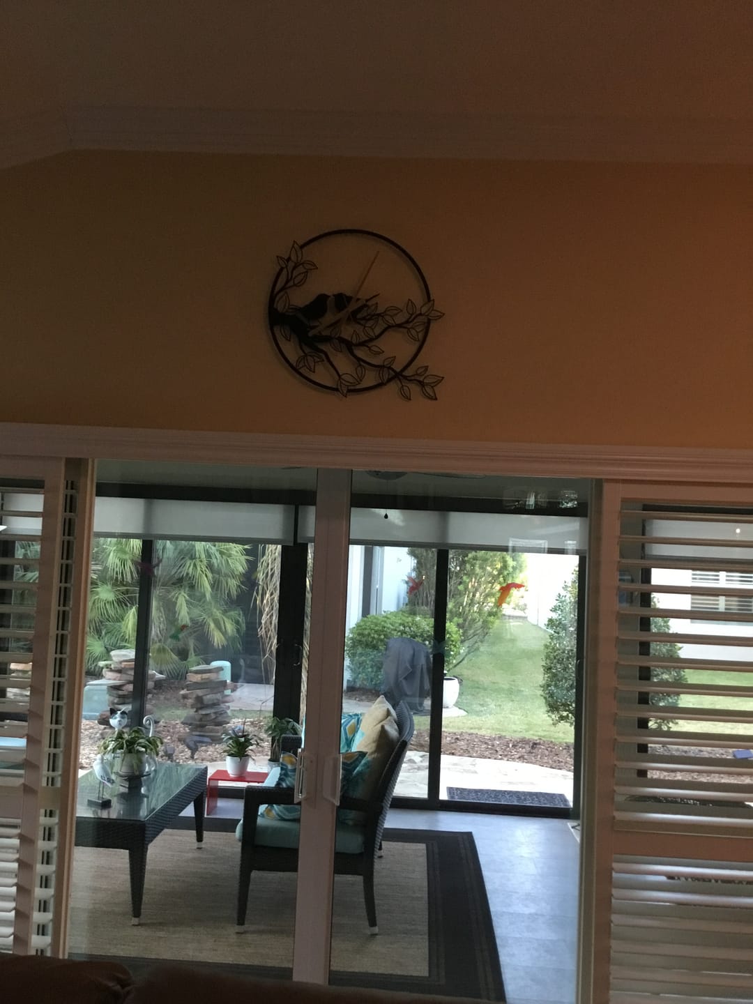 Customer photo review of METAL WALL CLOCK WITH BRANCH DETAILED