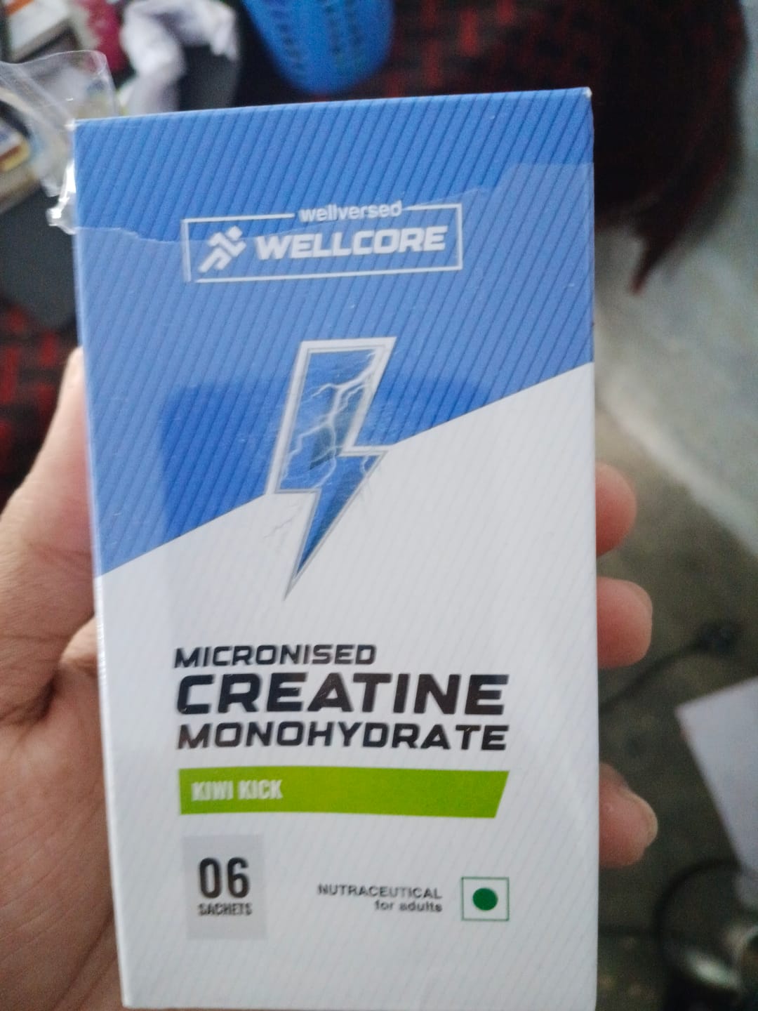 Customer photo review of Wellcore - Pure Micronised Creatine Monohydrate | Kiwi Kick (6 Sachets)