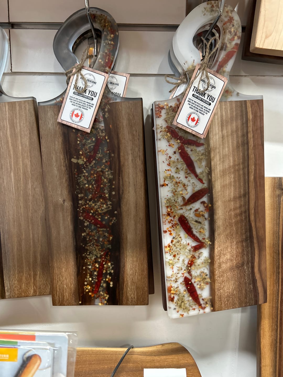 Customer photo review of 18x6.5x1" Small Organic Handle Charcuterie Board Silicone Mold