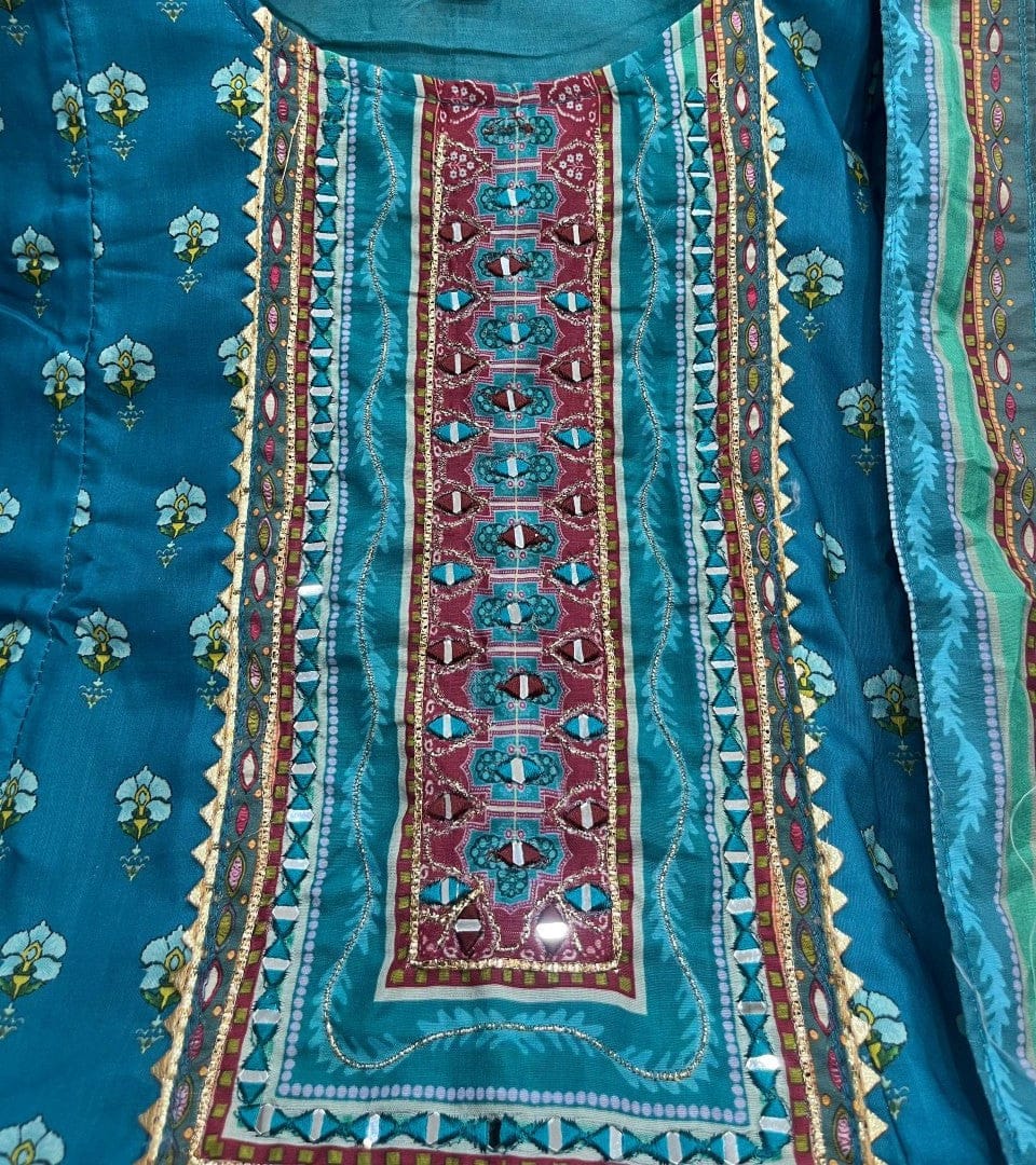 Customer photo review of Rajasthani Chinon Anarkali Kurta Set for Women
