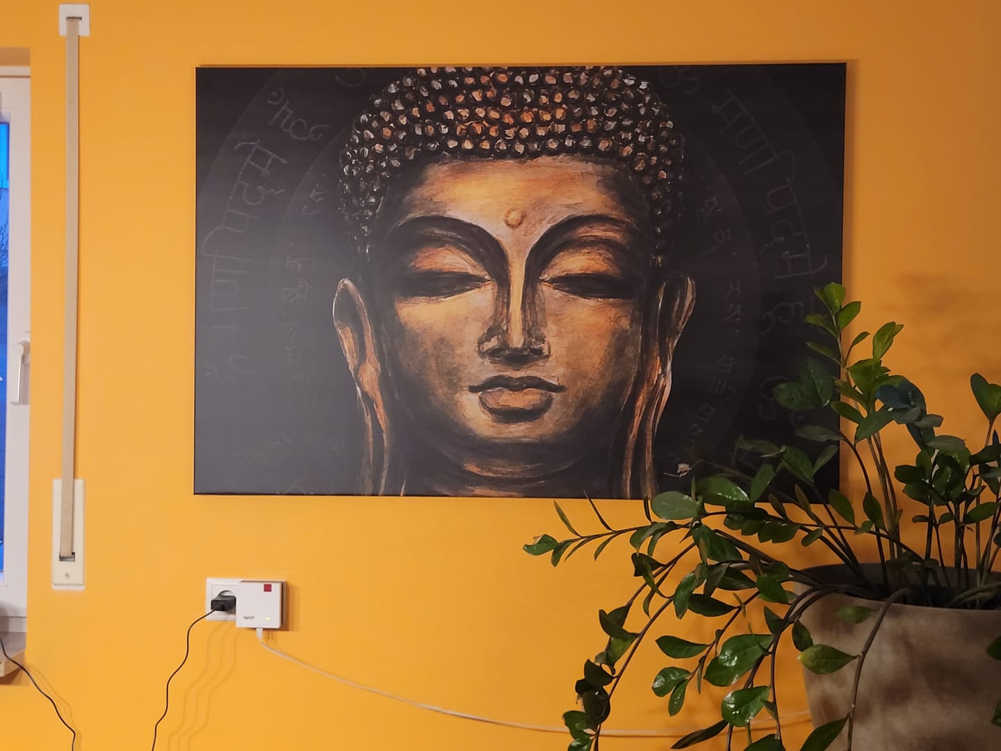 Customer photo review of Leinwandbild Meditierender Buddha Querformat