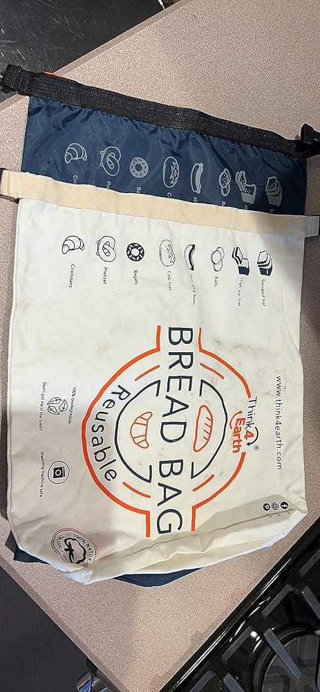 Customer photo review of Organic Cotton Bread Bag
