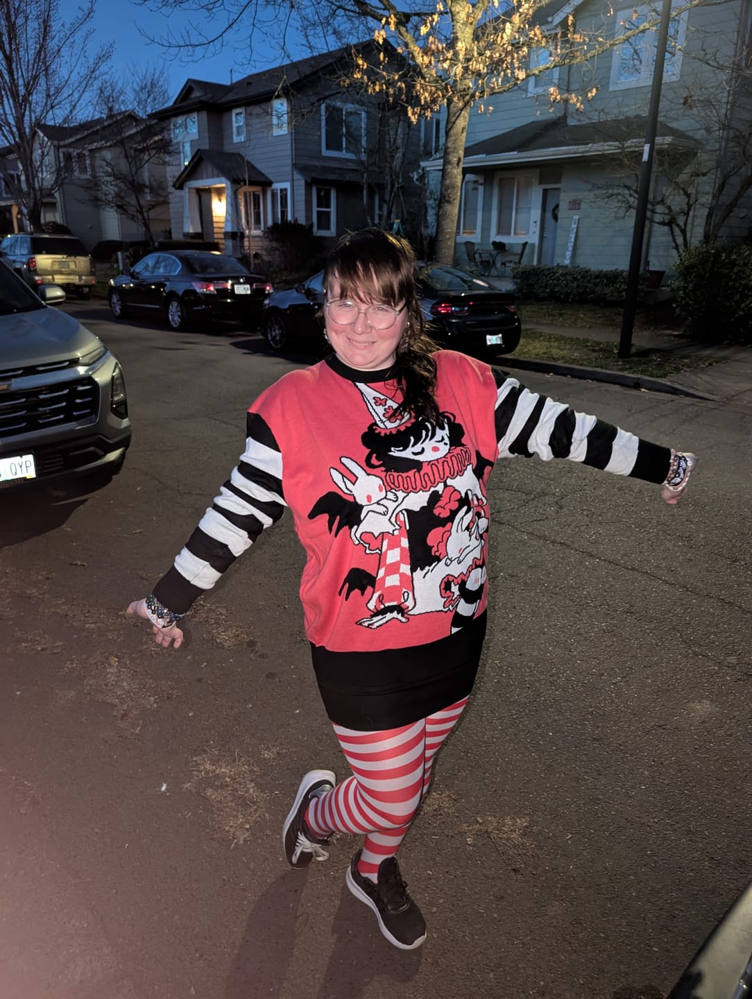 Customer photo review of Vampire Clown Sweater