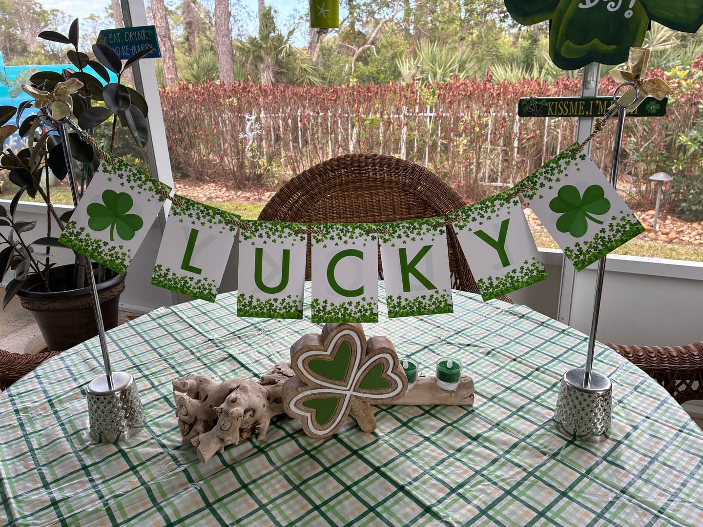 Customer photo review of St. Patricks Day Lucky Banner