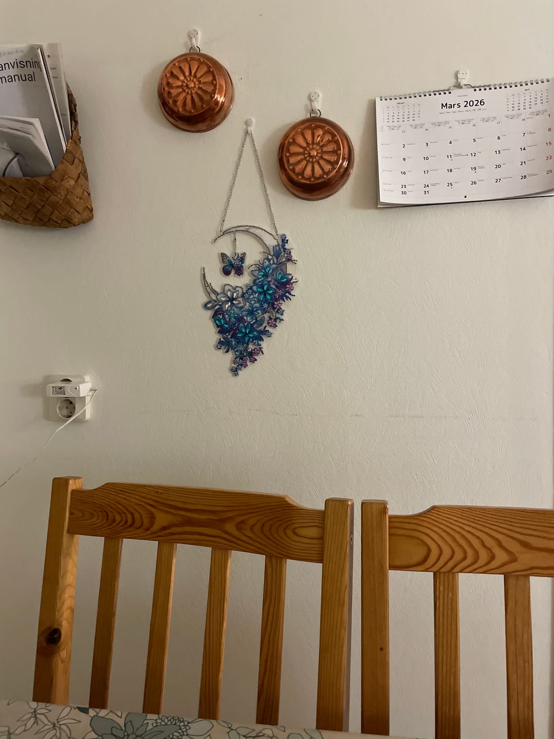 Customer photo review of Diamond Painting Drömfångare – Fjäril & Blommor