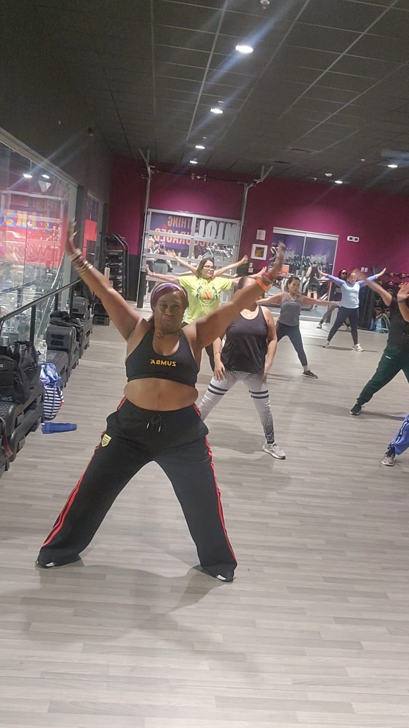 Customer photo review of Victory Wide Leg Track Pants