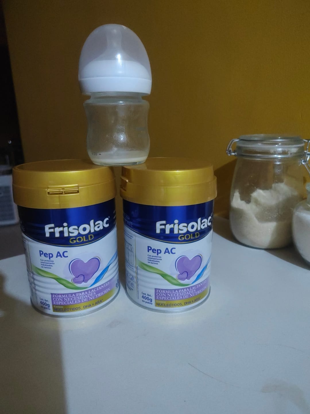 Customer photo review of Frisolac Gold Pep A C (0 A 12 Meses) Pack Con 800 Gr