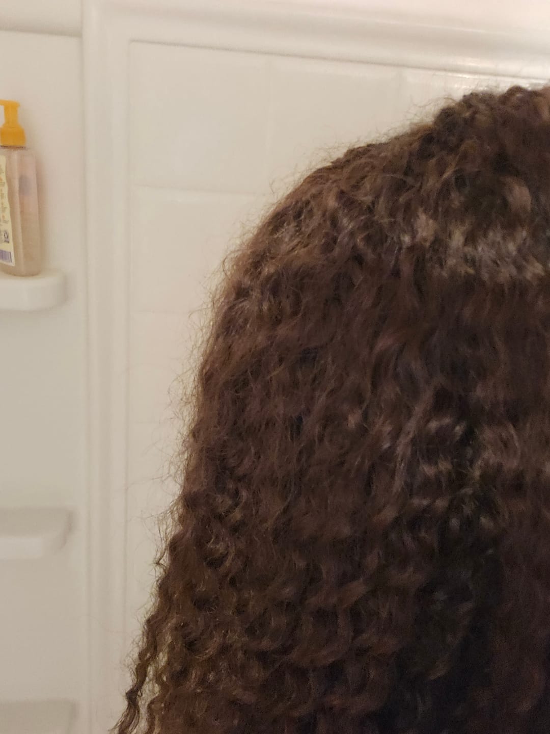 Customer photo review of #4 Medium Brown Deep Wave Human Crochet Hair