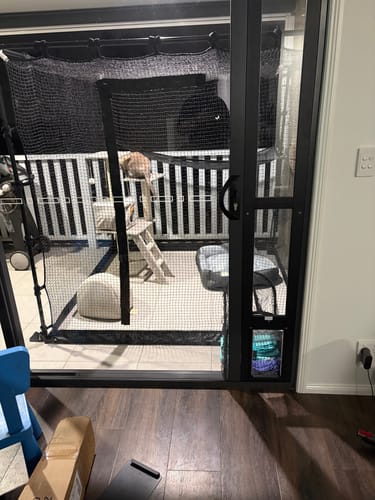 Customer photo review of Patio Pet Door Insert