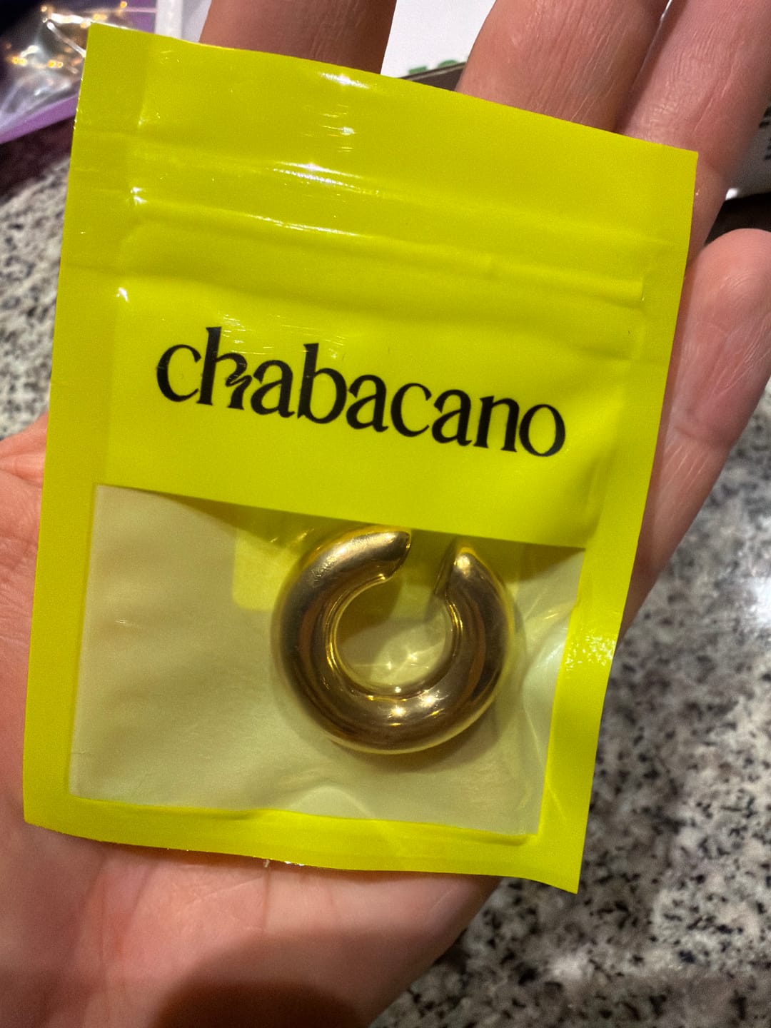 Customer photo review of Chunky Ear Cuff