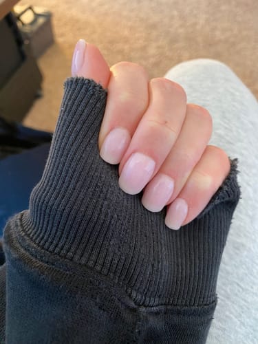 Customer photo review of D737 Lotus Sheer Pink Crème Dip Powder