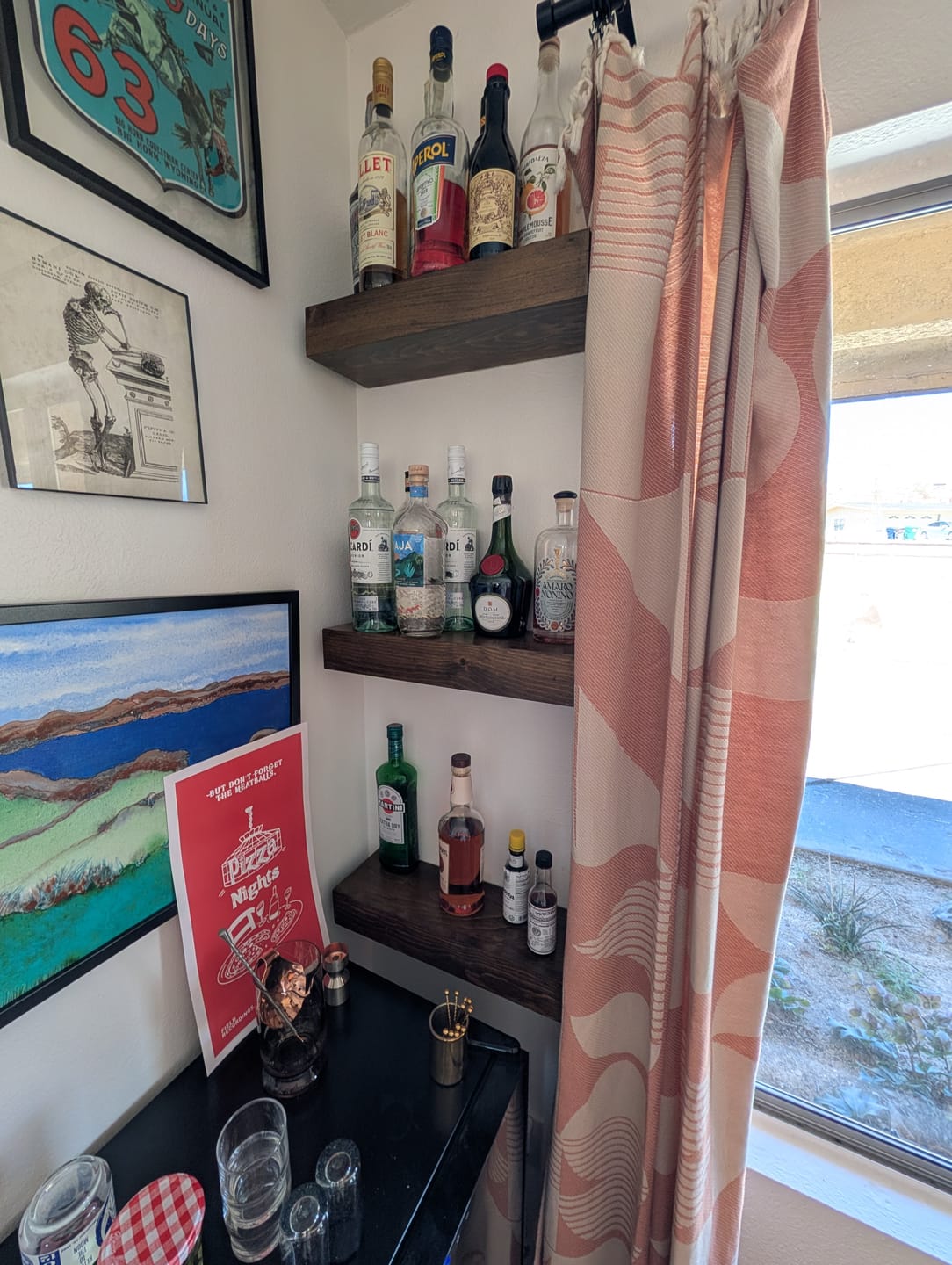 Customer photo review of Modern 3" Thick Floating Shelves
