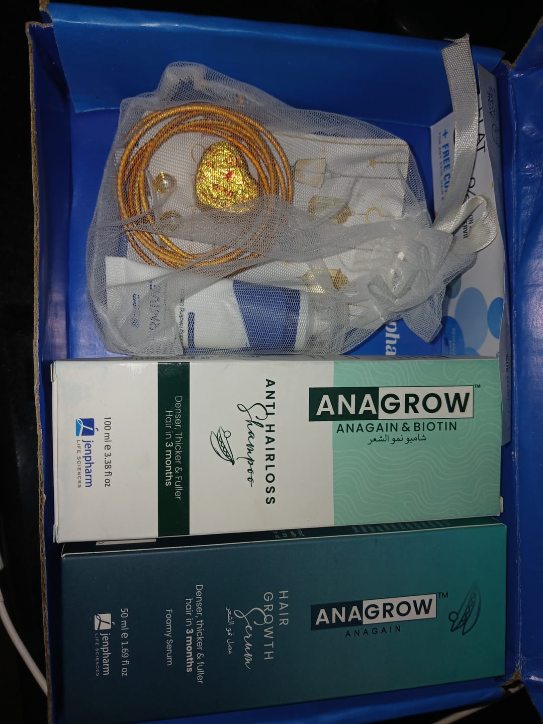 Customer photo review of Anagrow Hair Serum