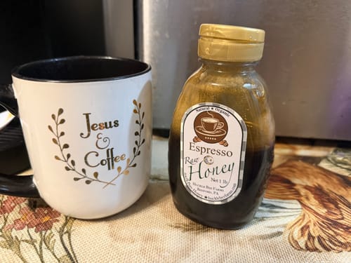 Customer photo review of ☕ Coffee Lover’s Honey Bundle – Espresso, Bourbon & Irish Cream Honey