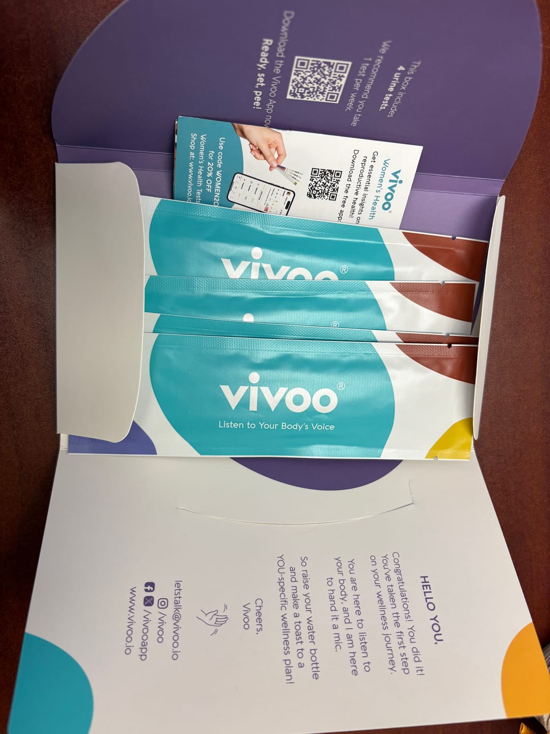 Customer photo review of Vivoo Wellness Test