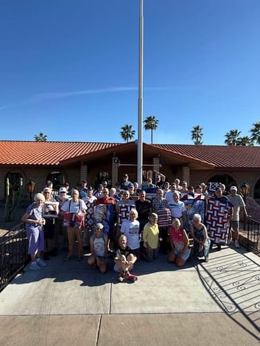 Customer photo review of Quilts of Honor T-Shirt