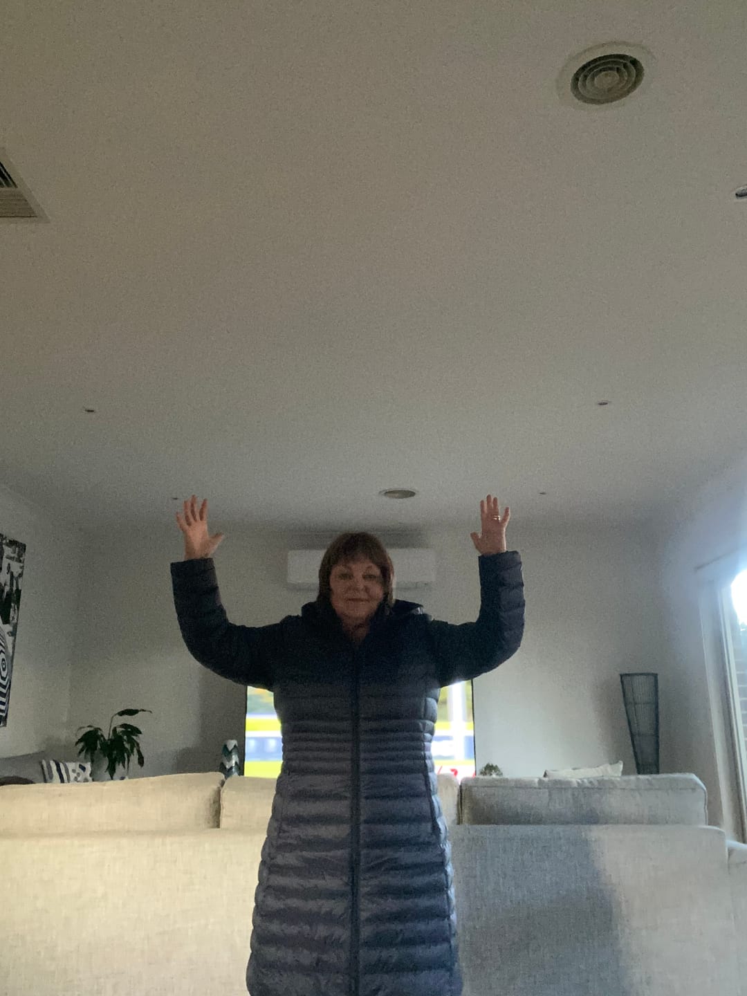 Customer photo review of Navy Midi Parka™