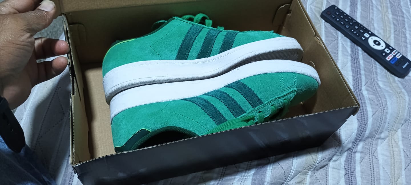 Customer photo review of Zapatilla Adidas Campus Adv Hombre Verde - Blanco