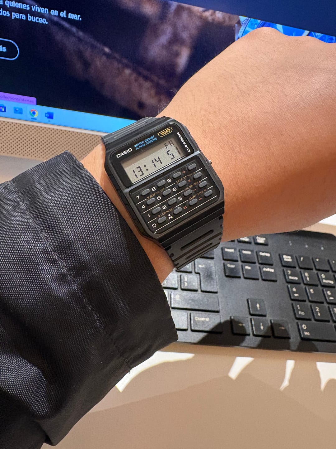 Customer photo review of Reloj Calculadora Casio Vintage CA-53W-1Z Negro