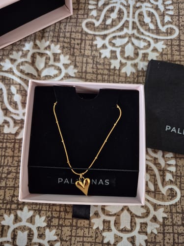 Customer photo review of Heart Ball Chain Pendant