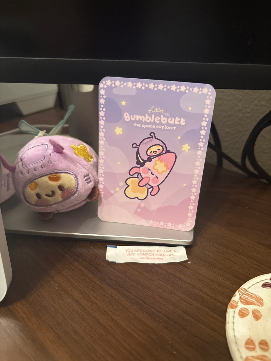Customer photo review of Bumblebutt Space Bee Plush Keychain | Cute Kawaii Bee Bag Charm