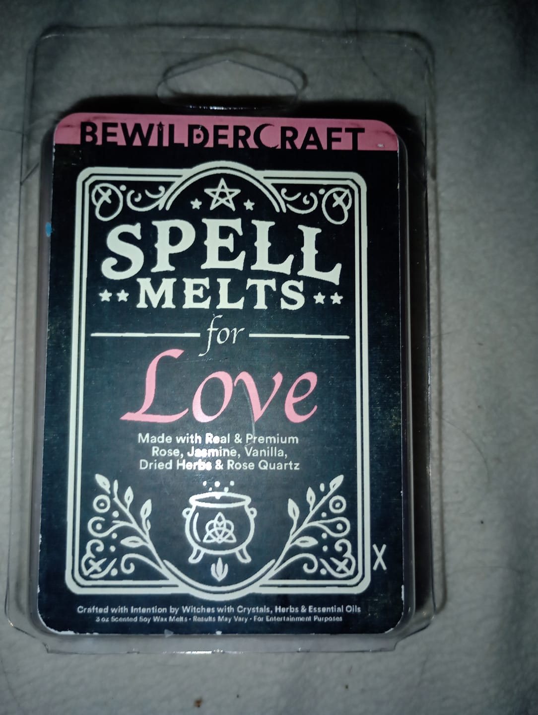 Customer photo review of Spell Melts for Love Wax Melts