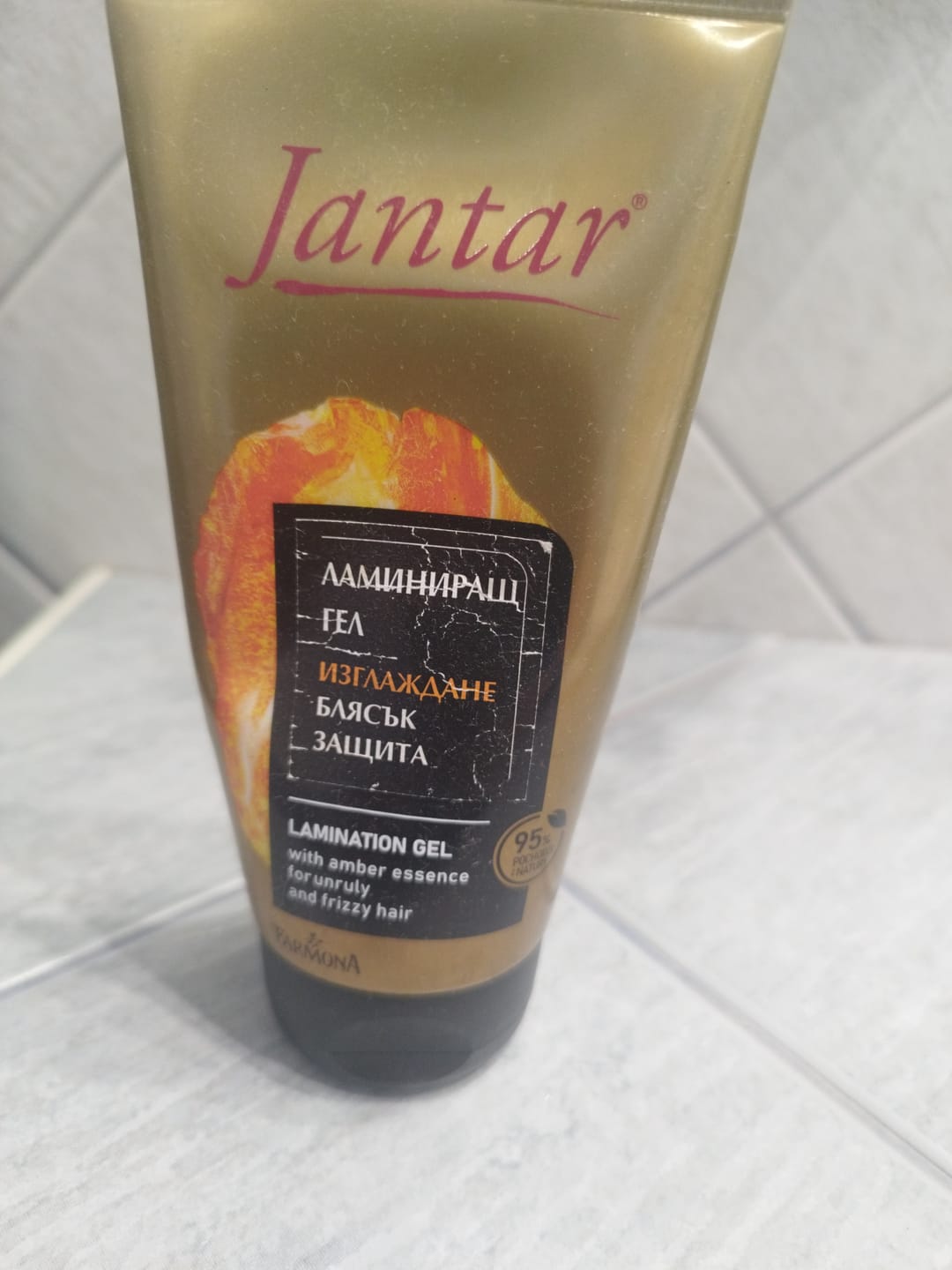 Customer photo review of Ламиниращ гел за гладка коса без хвърчащи краища Farmona Jantar Lamination Gel